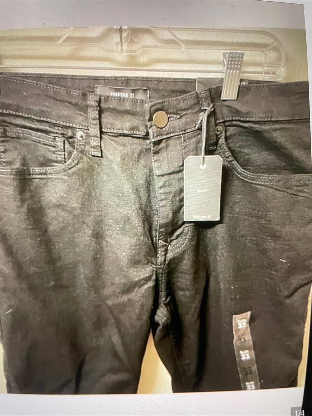 Forever 21 Men’s Slim Black Jeans
